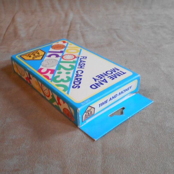 Vintage 1994 Time & Money Flash Cards School Zone Publishing #04016 Complete - Picture 10 of 11